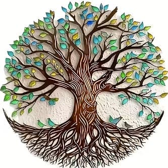 Dekorera din utomhusyta. Rustik väggkonst i metall