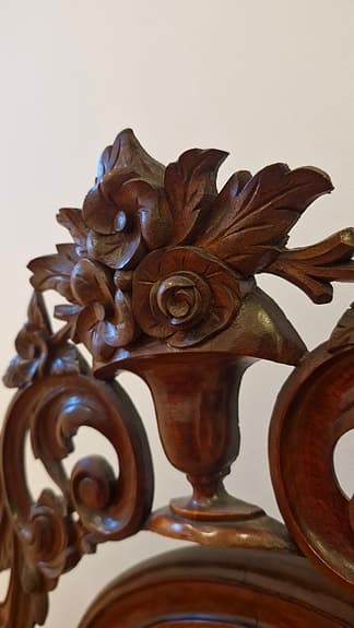 Antik spegel till byrå - dekorativ