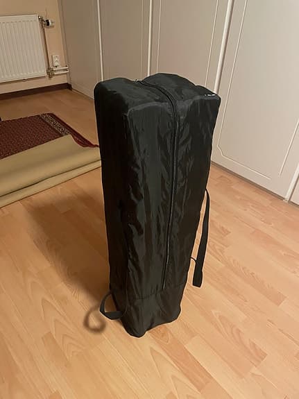 Resesäng Barn Svart med bärväska