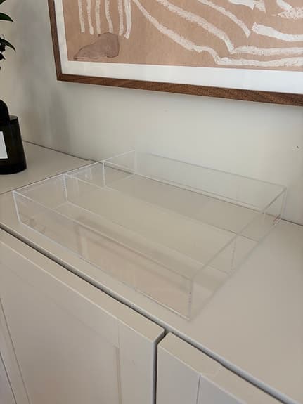 Förvaringslåda i plexiglas plast