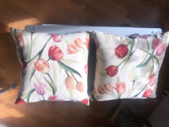 Prydnadskuddar blommigt mönster flerfärgad