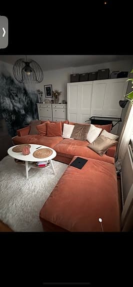 4 sits soffa med fotpall