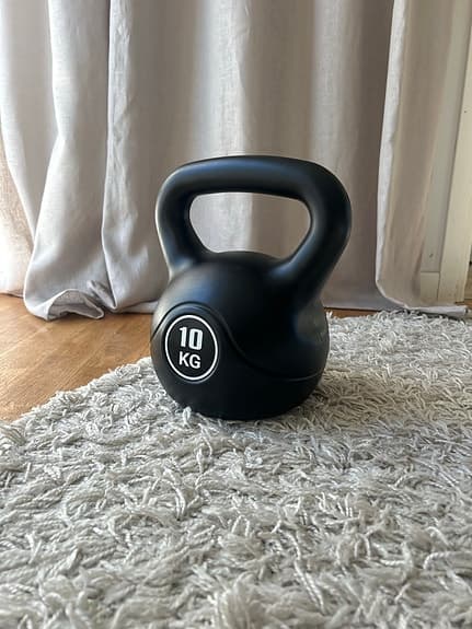 Kettlebell 10 kg svart