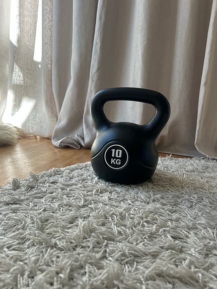 Kettlebell 10 kg svart
