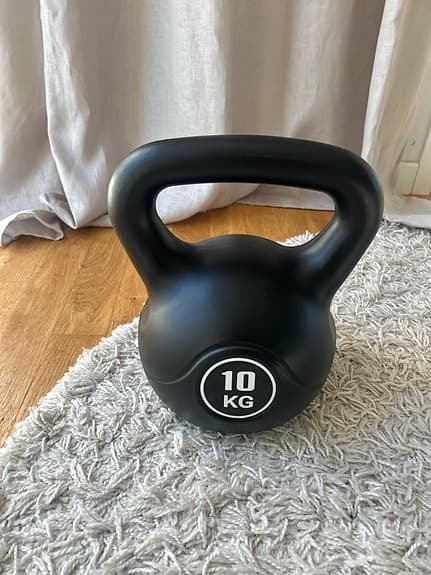 Kettlebell 10 kg svart