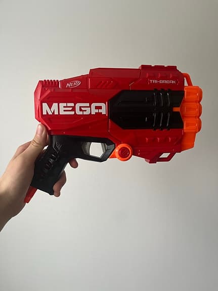 Nerf leksaksvapen set skumdartblaster röd och flerfärgad
