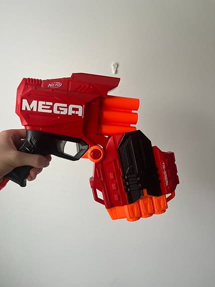Nerf leksaksvapen set skumdartblaster röd och flerfärgad