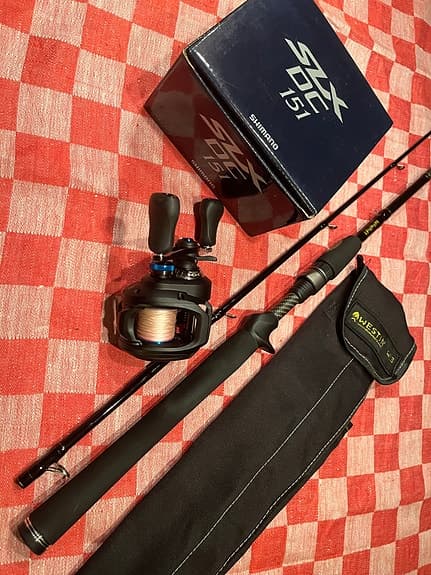 W3 Vertical med Shimano SLX DC 151 och Abu Garcia Revo X spin combo