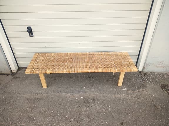 IKEA Stockholm 2017, bänk i rotting