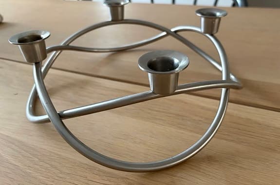 Georg Jensen Season ljusstake 4-armad rostfritt stål