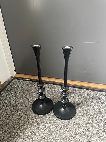 IKEA ljusstakar svarta