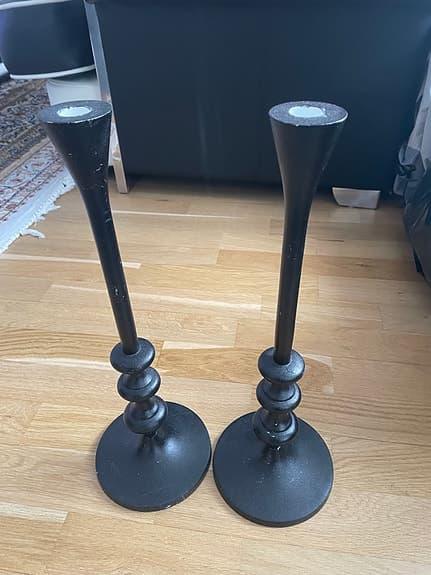IKEA ljusstakar svarta