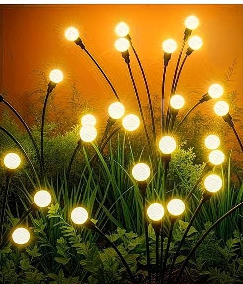 Solcellsdrivna trädgårdslampor 3st