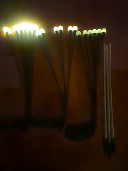 Solcellsdrivna trädgårdslampor 3st