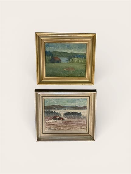 Paket: 2 st Mycket Gamla Tavlor (Delsbo & Äldre tavla)