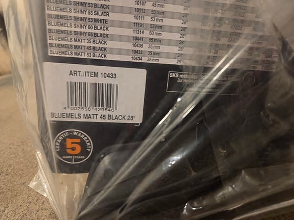 Stänkskärmar SKS Bluemels Matt 45mm