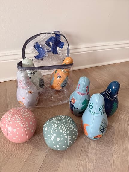 Mjukt bowlingset för barn – som nytt