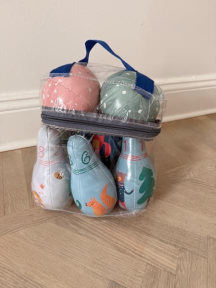 Mjukt bowlingset för barn – som nytt