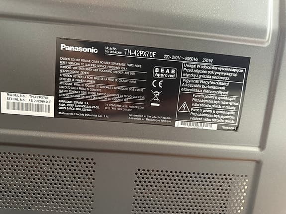Panasonic 42" Plasma TV