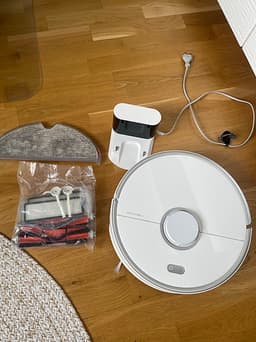 Roborock S5max  robotdammsugare vit med tillbehör