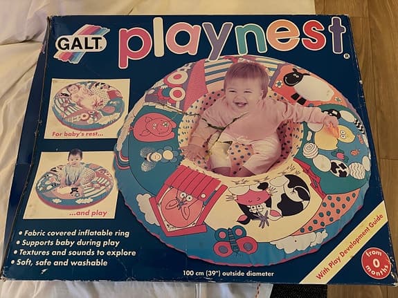 Galt Playnest babyleksak uppblåsbar sitt- och lekring flerfärgad