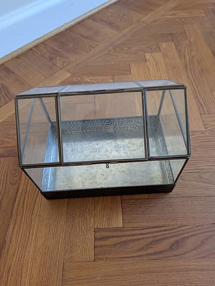 Minidrivhus  i zink & glas