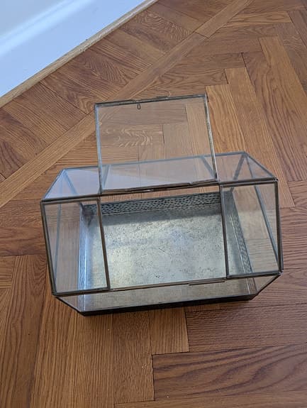 Minidrivhus  i zink & glas