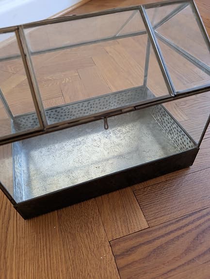 Minidrivhus  i zink & glas