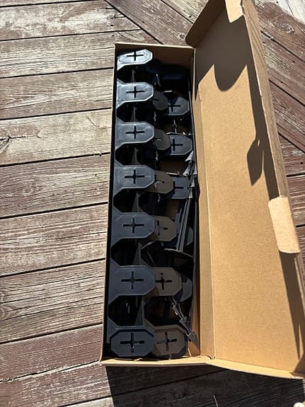 Garden Edge gräskantstöd plast 4,8 m svart