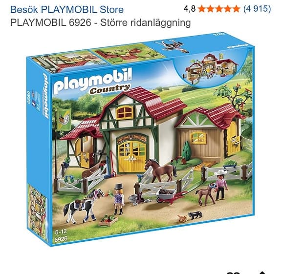 Playmobil Country 6926 leksaksset större ridanläggning