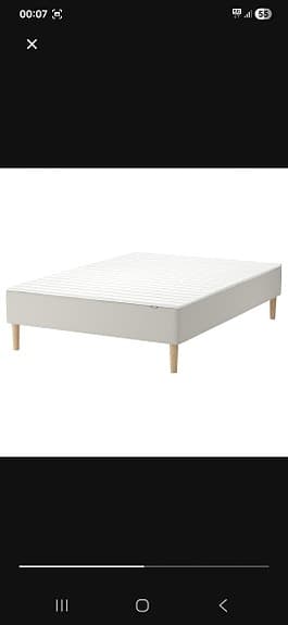 IKEA sängstomme vit