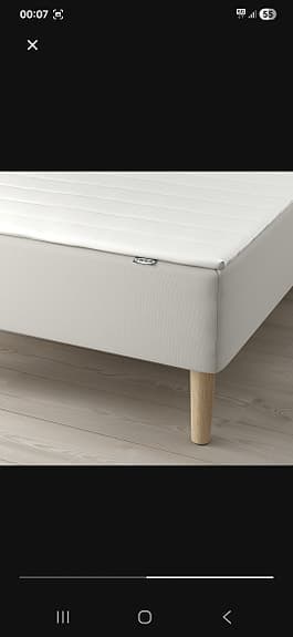 IKEA sängstomme vit