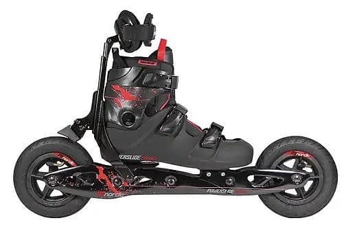 Powerslide Nordic Trainer inlines svart röd, strl 43.