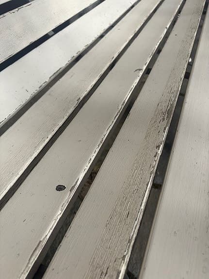 Byarum vit trädgårdsbänk största modellen (185 cm)