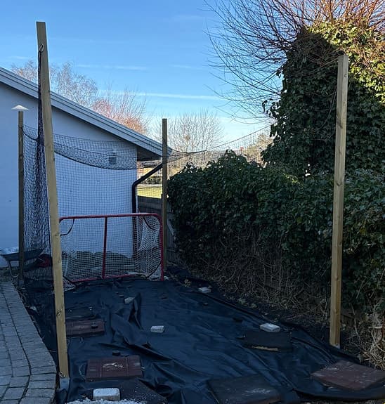 Hockeymål med skyddsnät