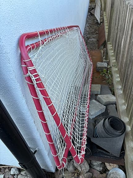 Hockeymål med skyddsnät