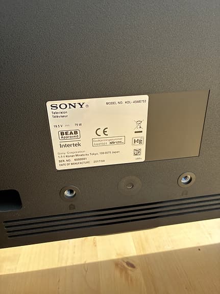 Tv 43”, Sony