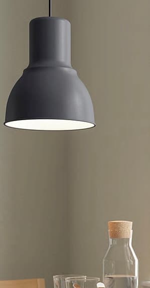 Hektar taklampa industrilampa grå