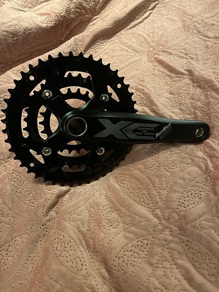 WG JIANKUN XCR-431I CRANKSET 22-32-44T / BCD 104-64 / 170MM - BLACK