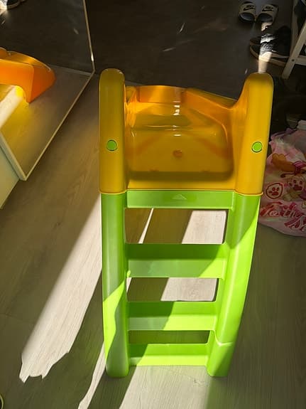 Barnrutschkana plast gul grön