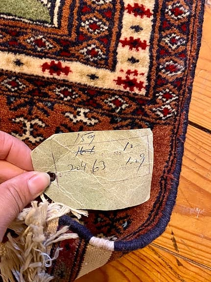 Handknuten orientalisk gångmatta 204 x 63 cm – äkta & dekorativ