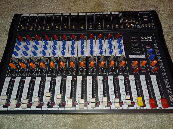 Grym mixer 12 kanaler ELM CT120S-USB.