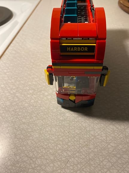 LEGO City buss röd