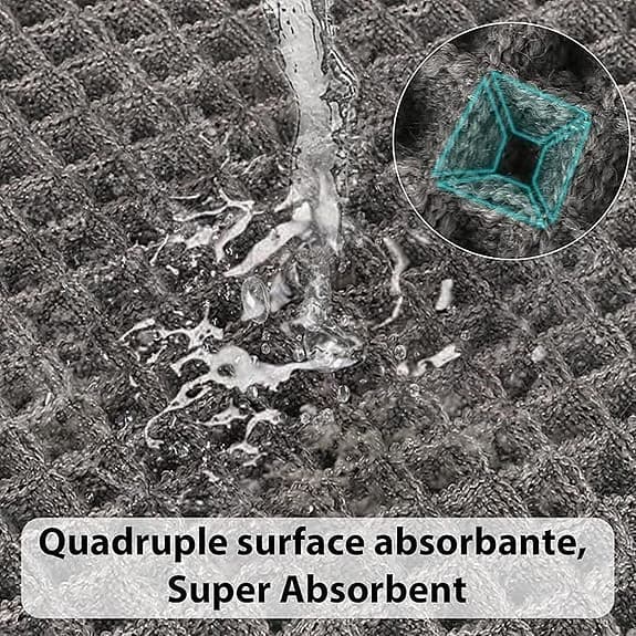 Badrumsmatta grå 43x61 cm