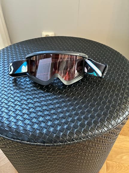 Scott och Salice skidglasögon svart och ljusblå - barn