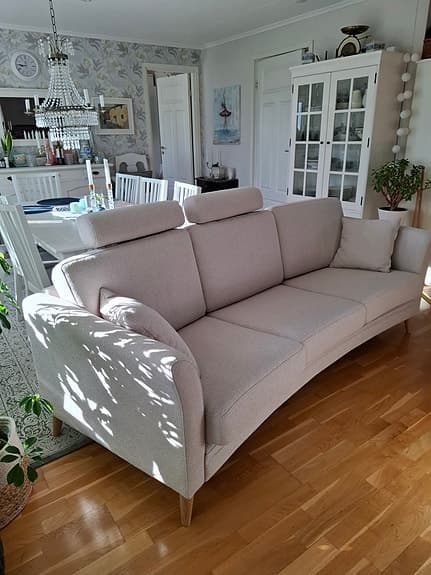 Ny Soffa 3-sits tyg beige