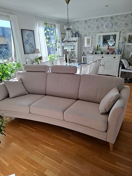 Ny Soffa 3-sits tyg beige