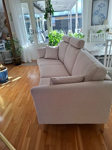 Ny Soffa 3-sits tyg beige
