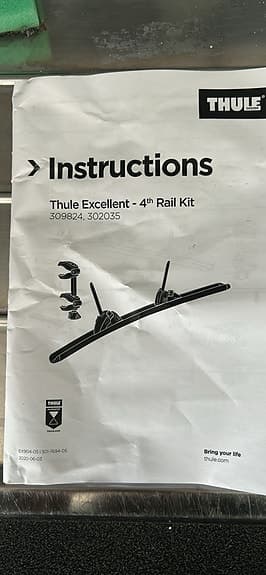 Thule Excellent 4th Rail Kit cykelhållare takräcke
