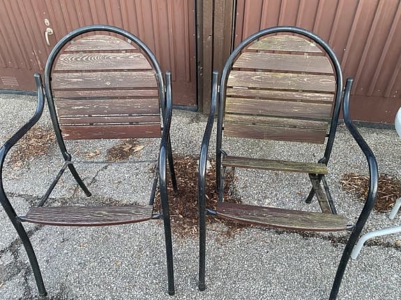 4 stapelbara trädgårdsstolar – KWA, Trädgårdsmöbler